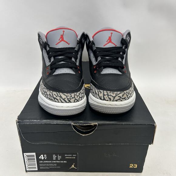 Nike Air Jordan Retro 3 BG “Black Cement” 2018 - Picture 2 of 10